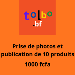 Service de prise de photos et de publication de 10 produits