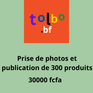 Service de prise de photos et de publication de 300 produits