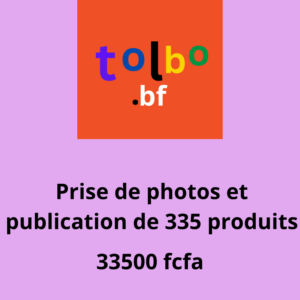 Service de prise de photos et de publication de 335 produits