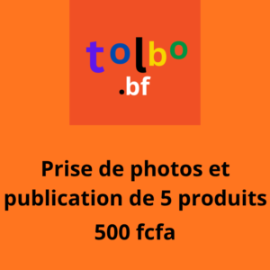 Service de prise de photos et de publication de 5 produits