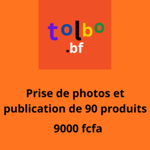 Service de prise de photos et de publication de 90 produits