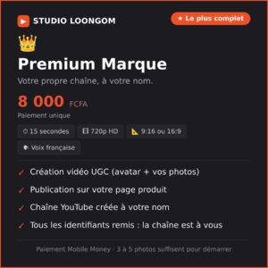Pack premium marque